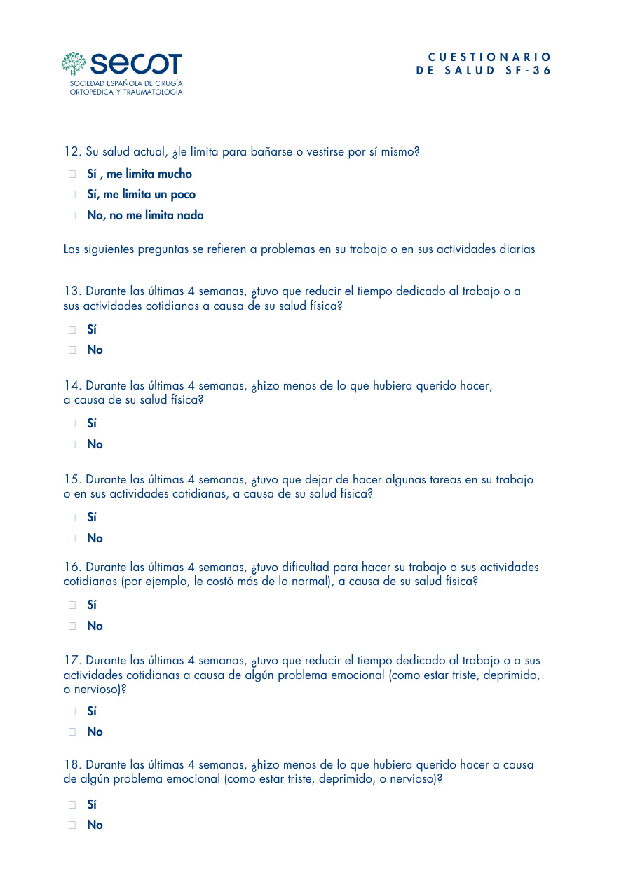 Cuestionario de Salud SF-36 página 3