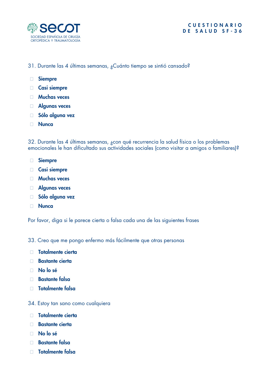 Cuestionario de Salud SF-36 página 7