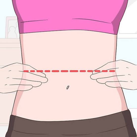 Medición del perímetro abdominal con cinta métrica